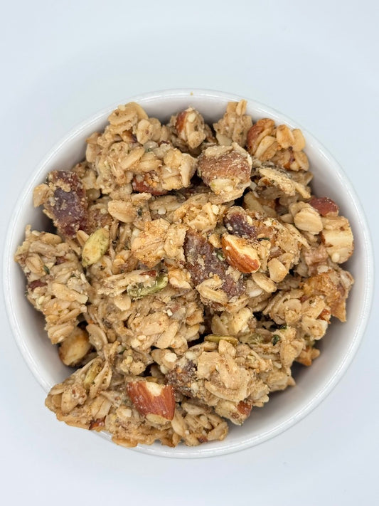 TAHINI FIG DATE NUT GRANOLA