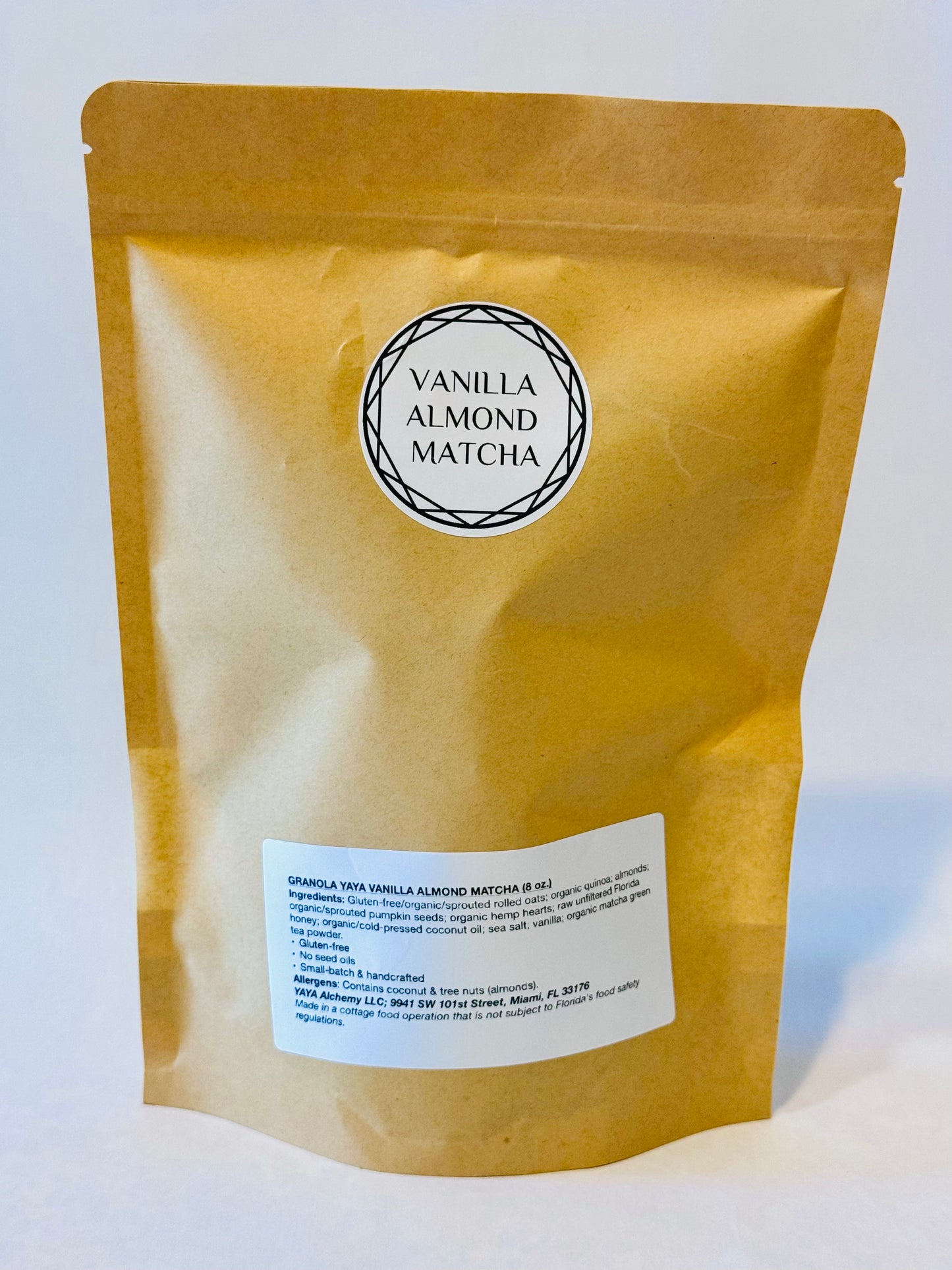 Granola YAYA - VANILLA ALMOND MATCHA (Local Pickup Only)