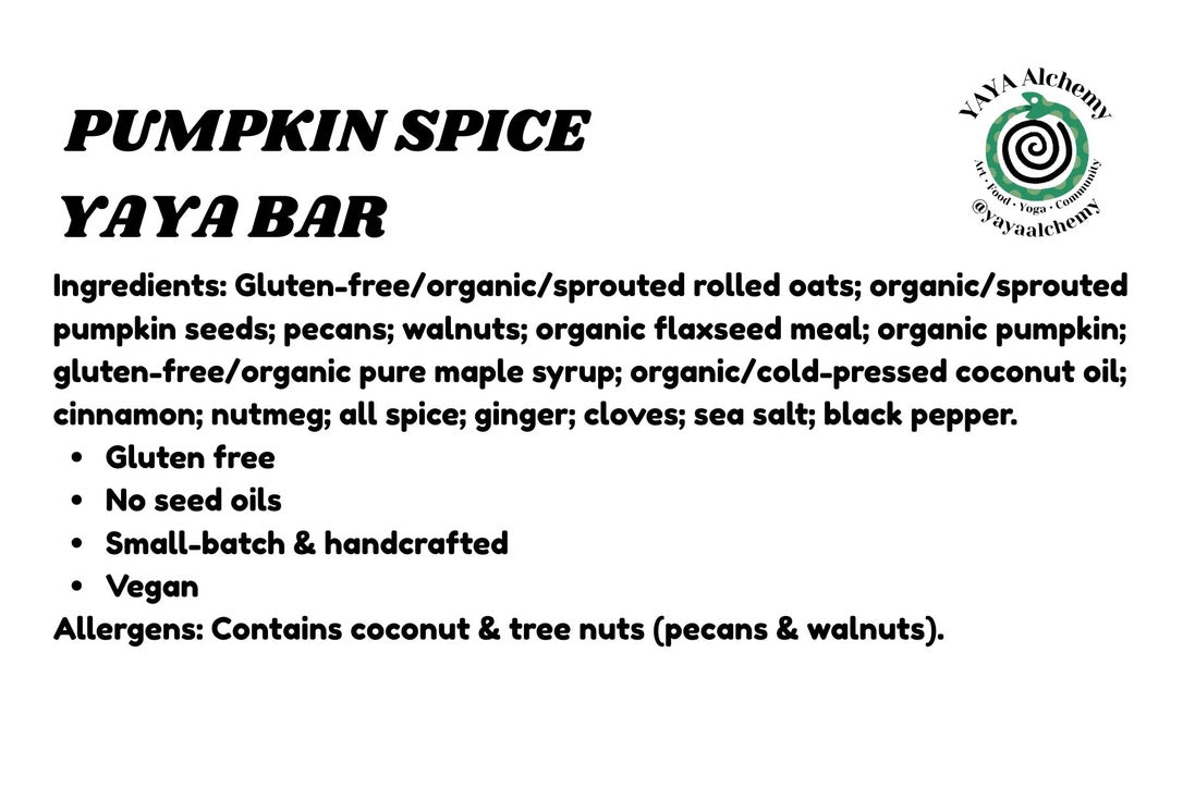 PUMPKIN SPICE BAR - SEASONAL