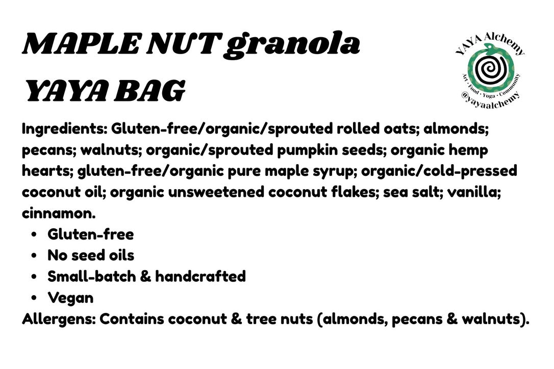 MAPLE NUT SWEET GRANOLA