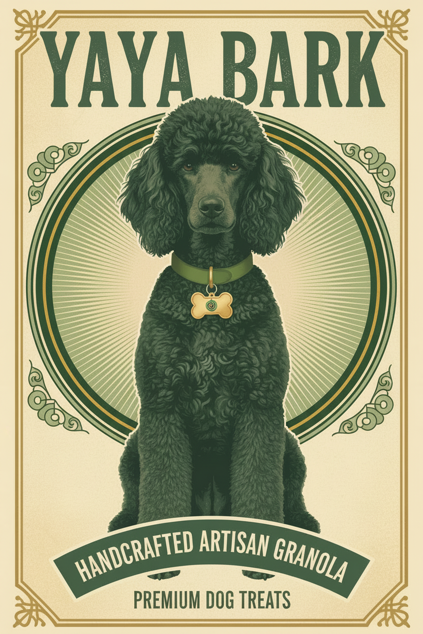 YAYA BARK - Image 1 dog on Image 2 background